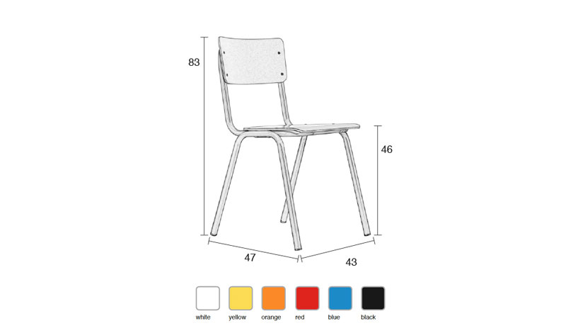 School Stol - Blue - 5