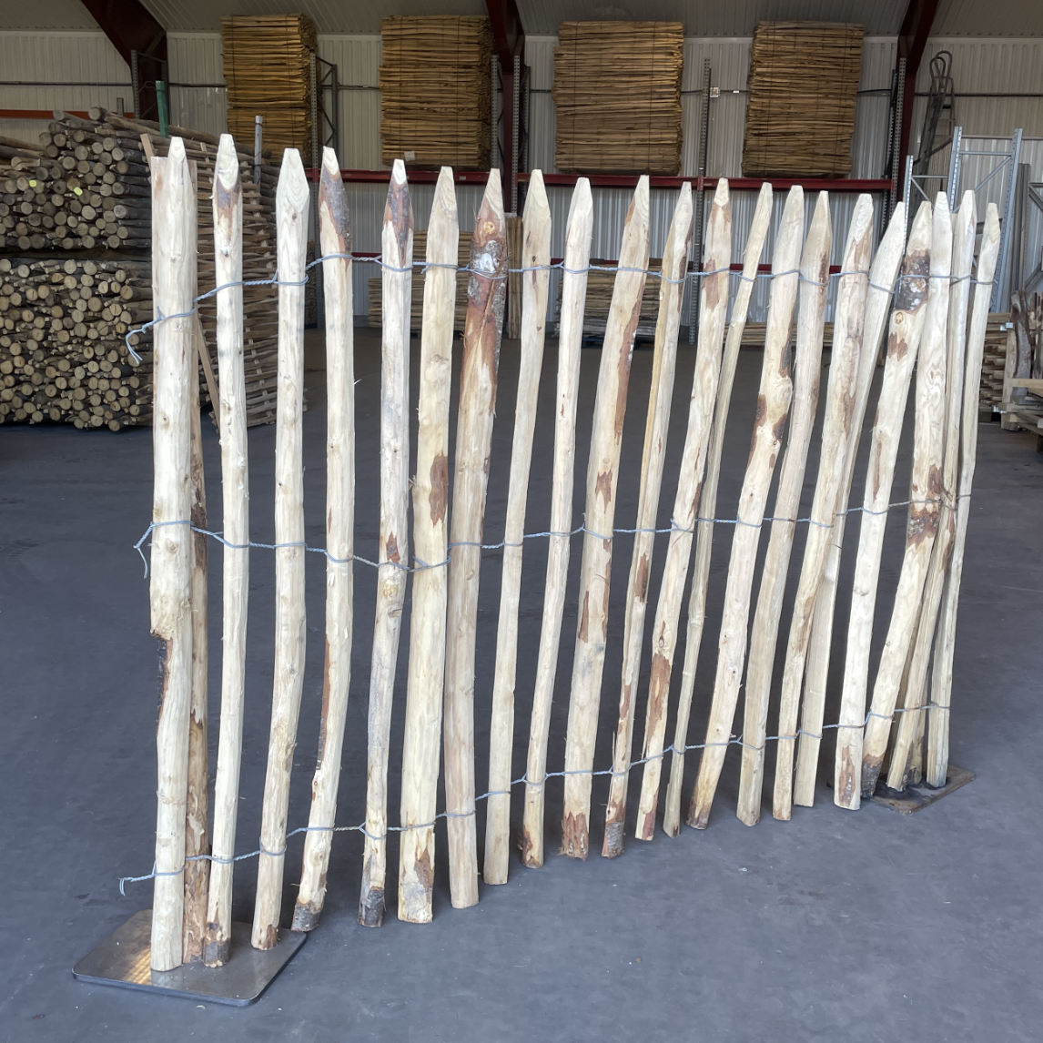 Kastanjestaket tätt, höjd 120 cm längd 10 meter, franskt - 4