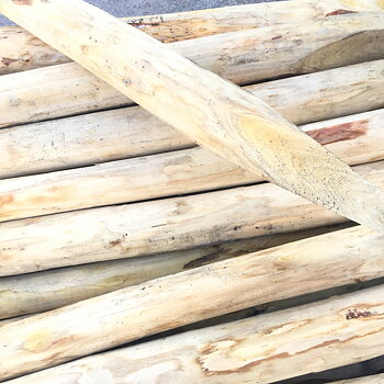 Kastanjestolpe, längd 120 cm Ø 6-8 cm skalad, spetsad (A+)