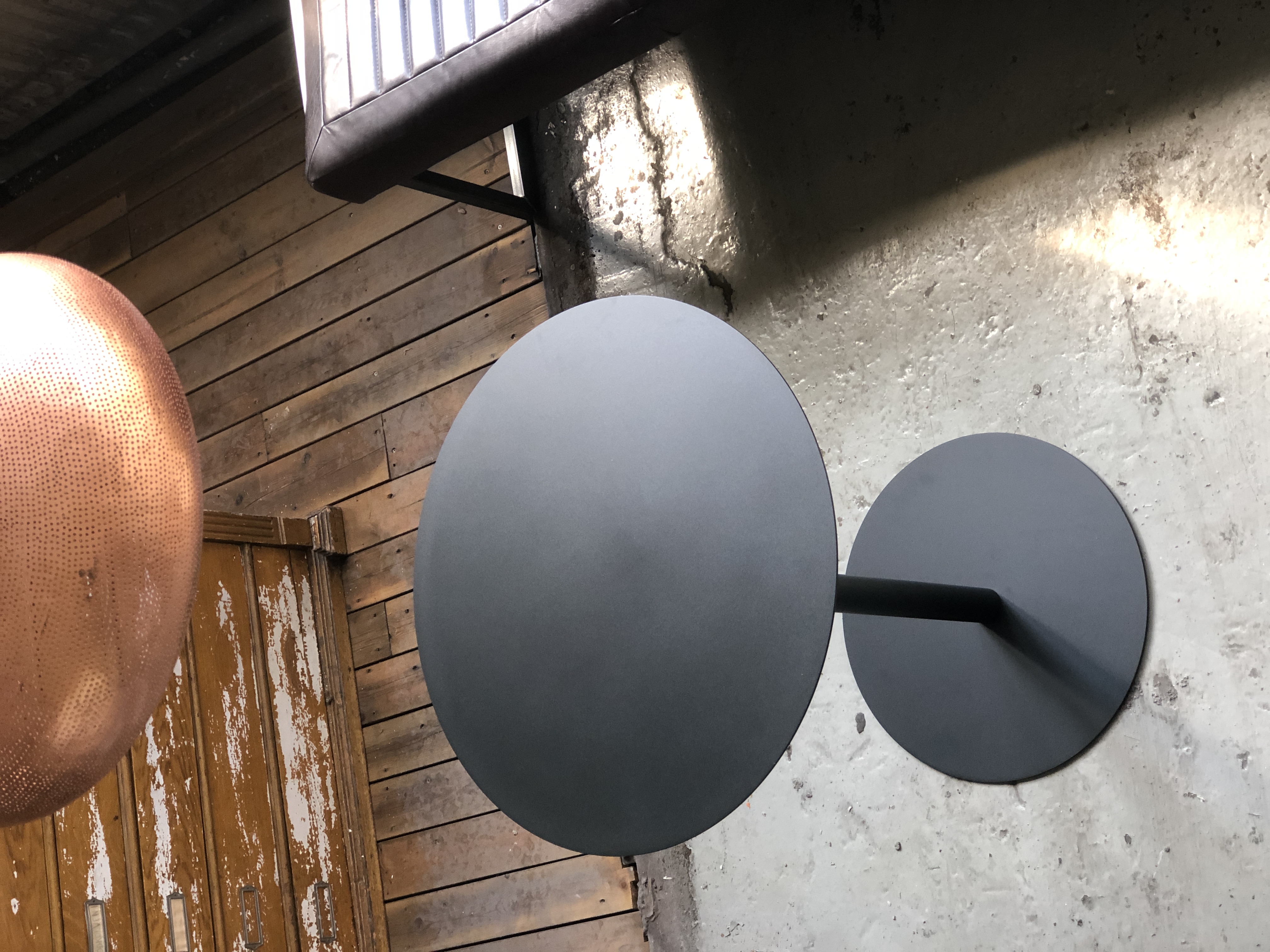 Bistrobord SNOW  Ø57 cm   BLACK - 3