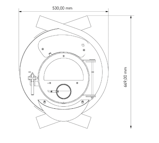 BULLERJAN STOVE -  FF17  TYPE 10 KW  - 5