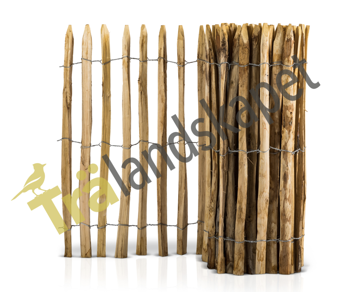 Kastanjestaket tätt, höjd 100 cm längd 5 meter, italienskt