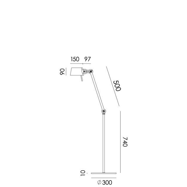 TONONE - BOLT 1ARM FLOOR