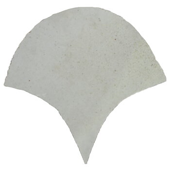 Zellige Ecru Poisson Échelles 10x10cm
