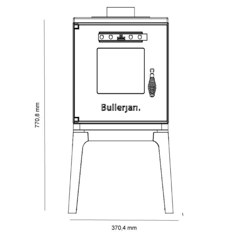 BULLERJAN KAMIN  - COOK MINI 4,5 kW - 7