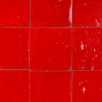 Zellige Rouge Sang 10x10cm
