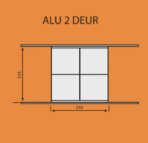 alu 2 dörr tunnelväxthus