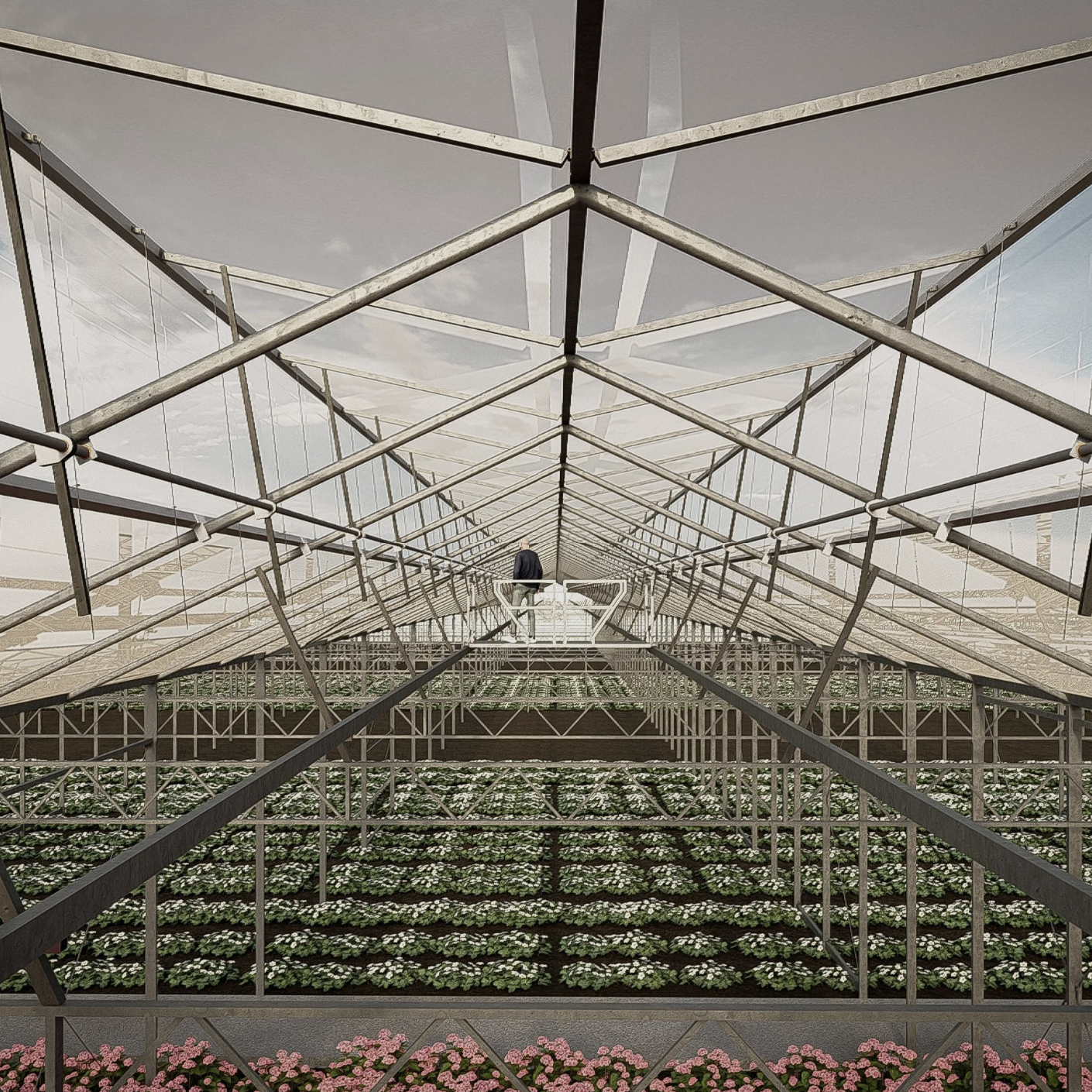 Hortihouse Växthus med praktiskt lösning