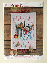 Julkalender-"snögubbe och häst"