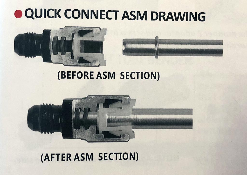 AN6 – 5/16” Rak snabbkoppling hona - 2