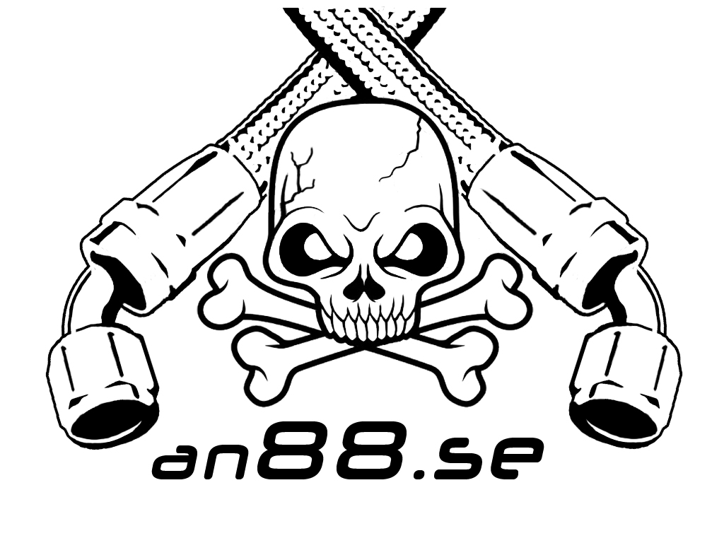 Klistermärke skull stor