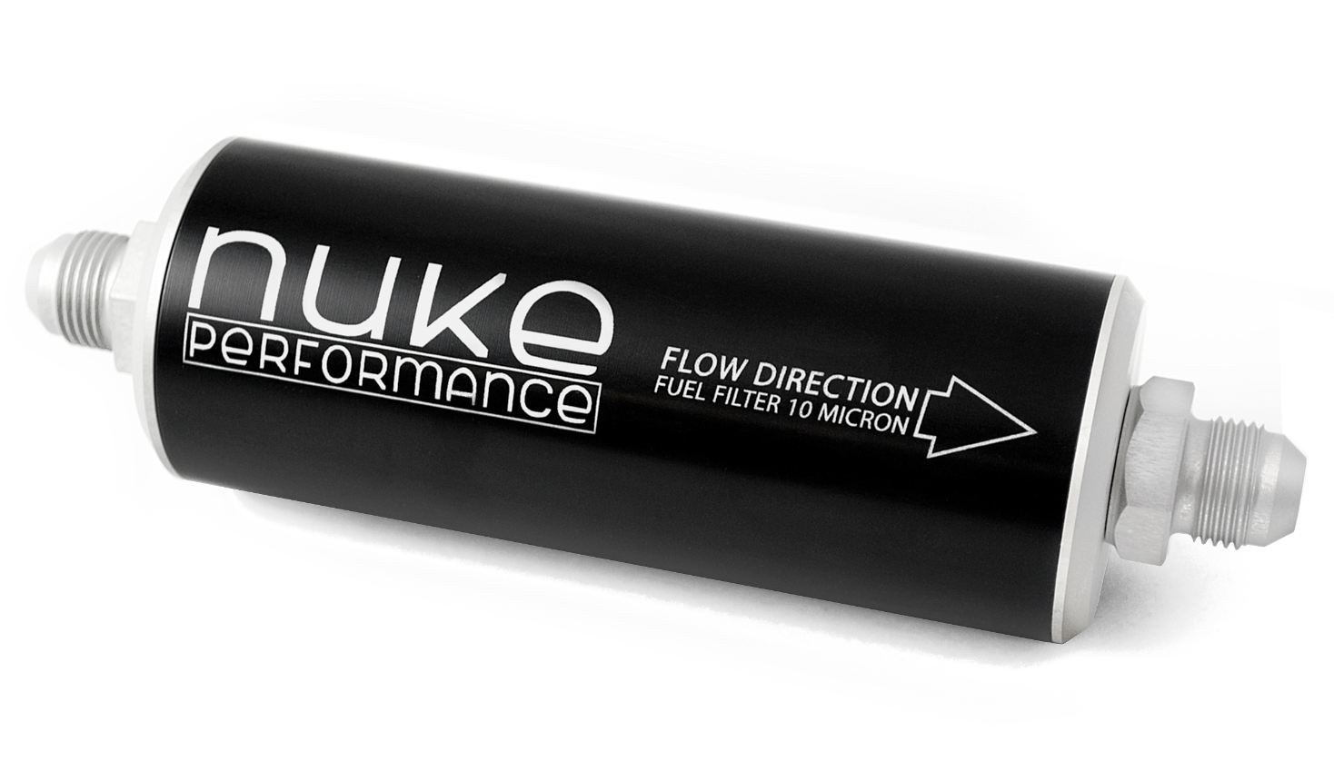 Nuke – Bränslefilter ”slim” 100 micron, Svart