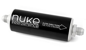 Nuke – Bränslefilter ”slim” 100 micron, Svart