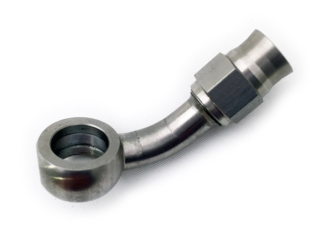 Banjo slangkoppling BS - 10mm AN3 45G