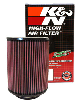 K&N Stort Luftfilter 4" Rakt 