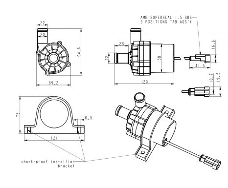 Elektrisk vattenpump 'Boosterpump' Davies craig EBP40 - 3