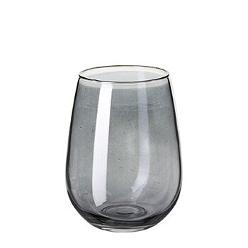 Hyde glas, 8xh12cm, rökblå