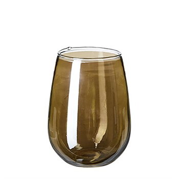 Hyde glas, 8xh12cm, bärnsten