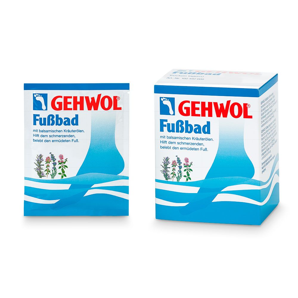 Gehwol fodsalt, 10 x 20 g portionspakninger