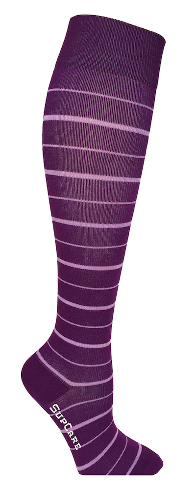Violetit raidalliset tukisukat, bambu