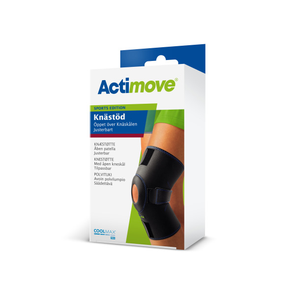 Actimove Sports Edition Knestøtte åpen kneskål, justerbar universal svart - 2