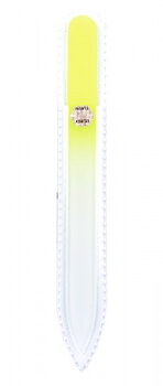 Glasfil farvet med etui,  14 cm 