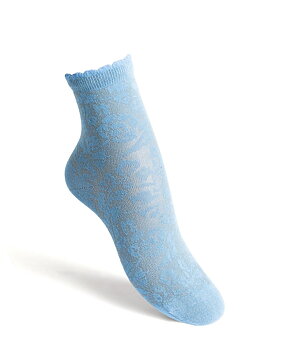 Funq Wear bambustrumpor, Floral Dusk Blue 37-40