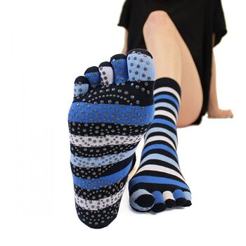 TOETOE skridsikker tåstrømpe Denim