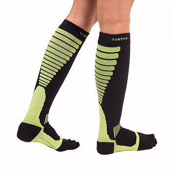 ToeToe Sports Compression varvassukat, vihreä/musta