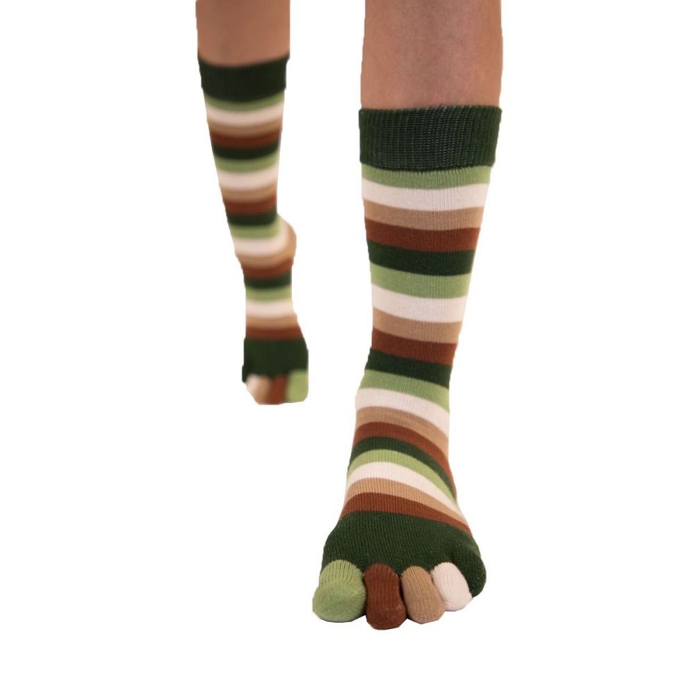 TOETOE Essential Mid-calf Stripy Earth - 4