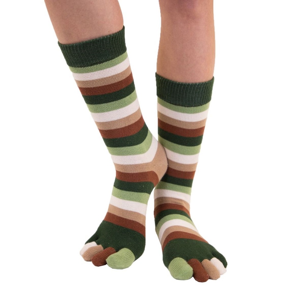 TOETOE Essential Mid-calf Stripy Earth - 3