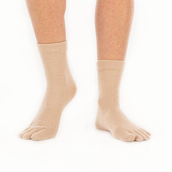 Funq Wear tåstrømper uld, Sand - Dame