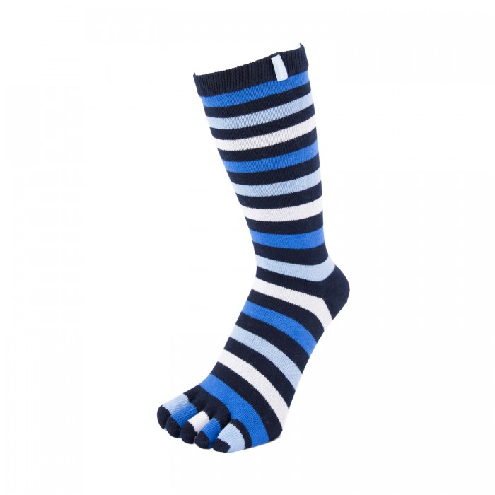 ToeToe Essential teensokken - Striped Denim - 2