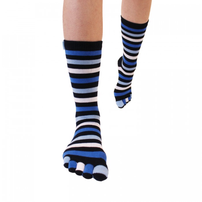 ToeToe Essential teensokken - Striped Denim - 3