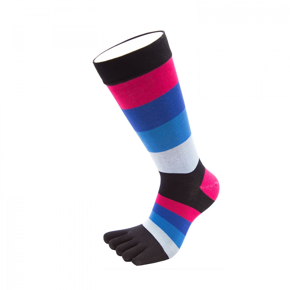 Niet Zichtbare Sokken voor Mannen, Teensokken Heren Vijf Vingersokken Katoenen Sneakersokken met 5 tenen, Sneaker Sokken voor Heren, Antislip, 4 paar