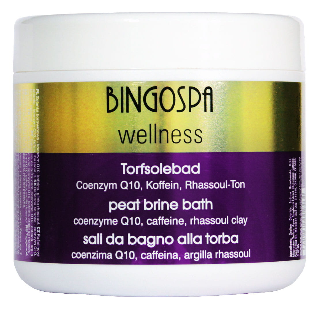 Badesalt med koffein og koenzym Q10