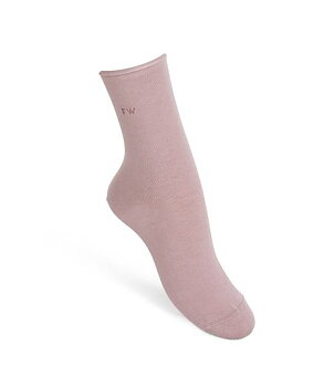 FUNQ  WEAR  roze bamboe sokken met rand