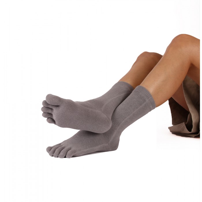 TOETOE Essential halvlange tåsokker, grå - 3