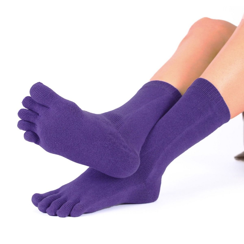 TOETOE Essential halvlange tåsokker, lilla - 3