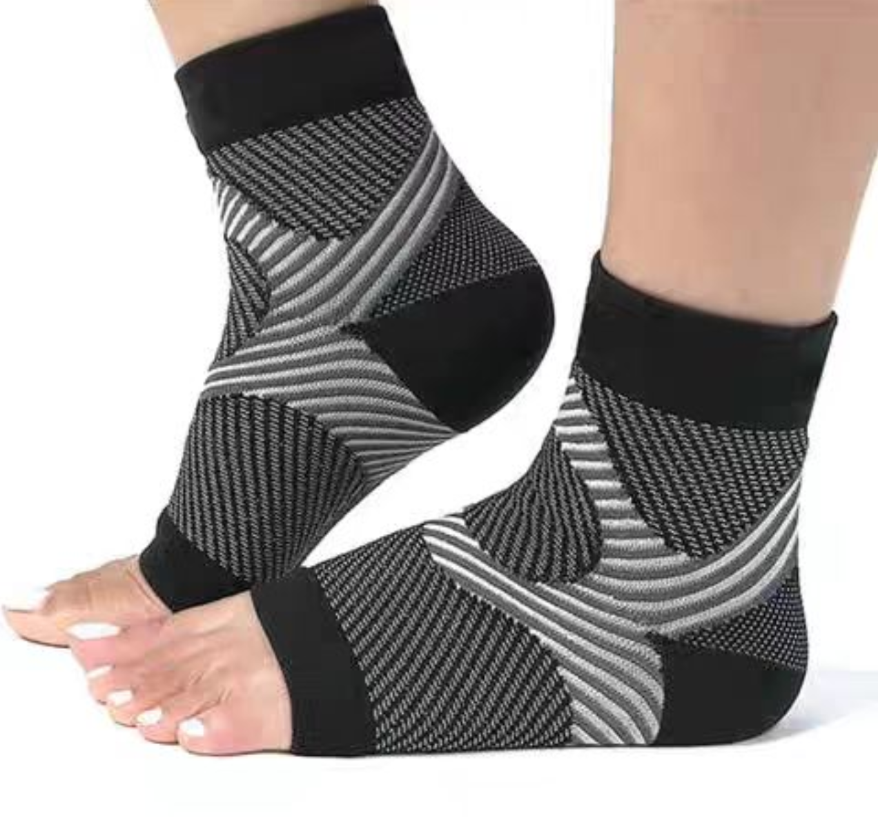 Strumpor till sandaler med öppen tå - 4