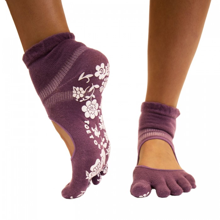 ToeToe yoga sokken antislip  - paars - 4