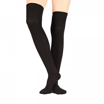 TOETOE Essential - Over Knee,   tåstrømper, sort