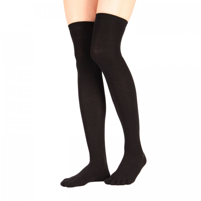 TOETOE Essential - Over Knee,  lårhøye tåstrømper. svart - 3