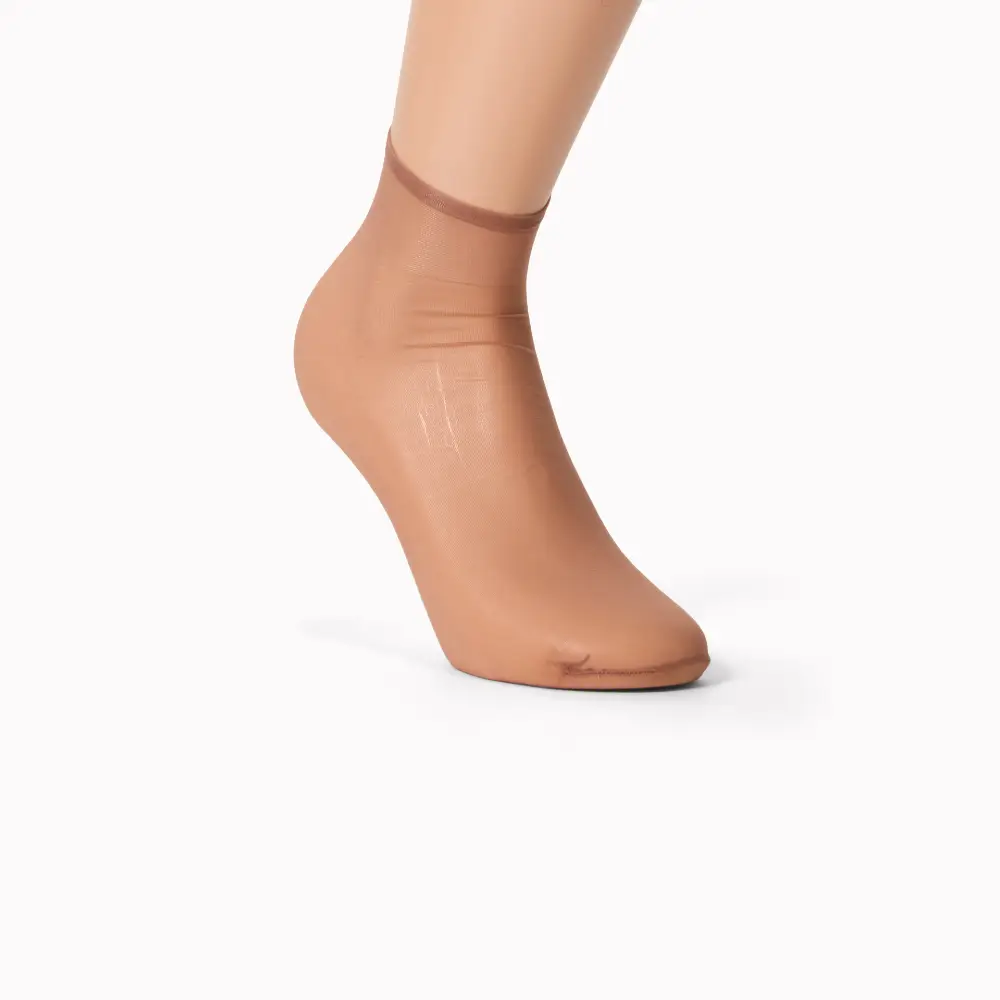 Ankelstrømper i nylon med skridsikker - 4