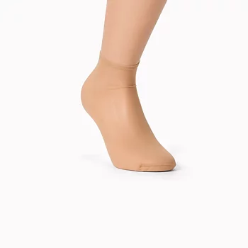 Ankelstrømper i nylon med skridsikker