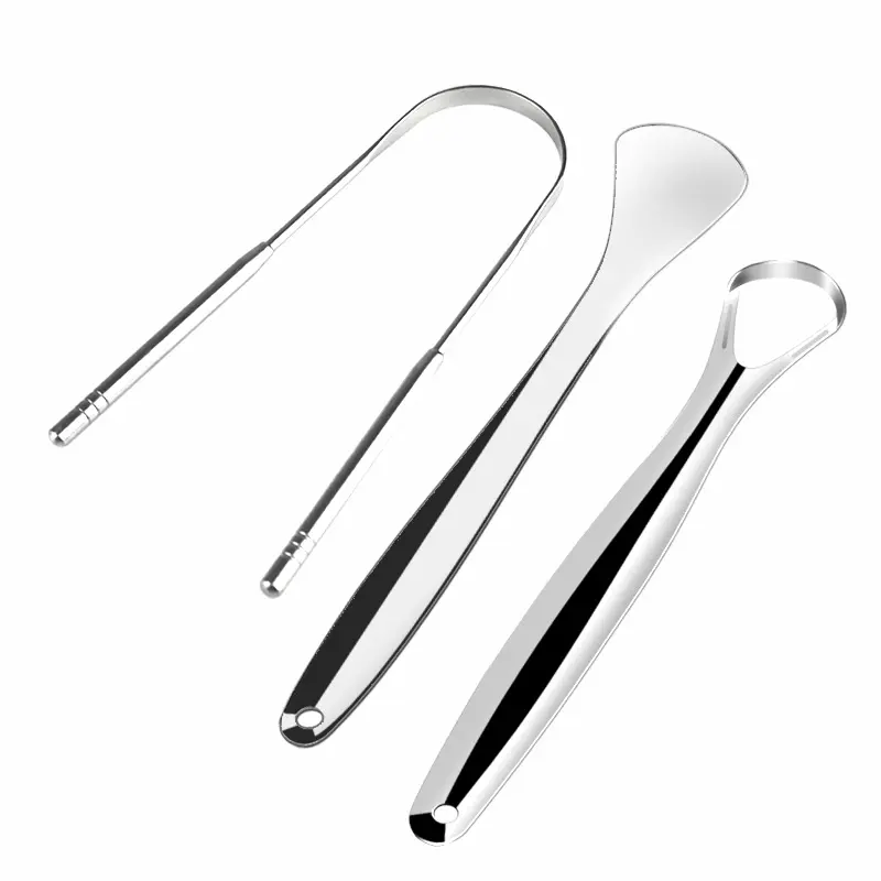 Tungeskrape metall bred – sett med 3 deler - 3
