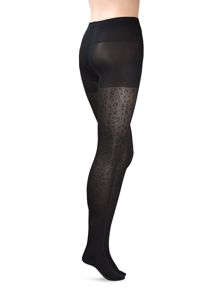 Stödstrumpbyxa i mikrofiber, Leopardo - 2