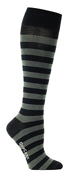 Raidalliset tukisukat, musta ja harmaa