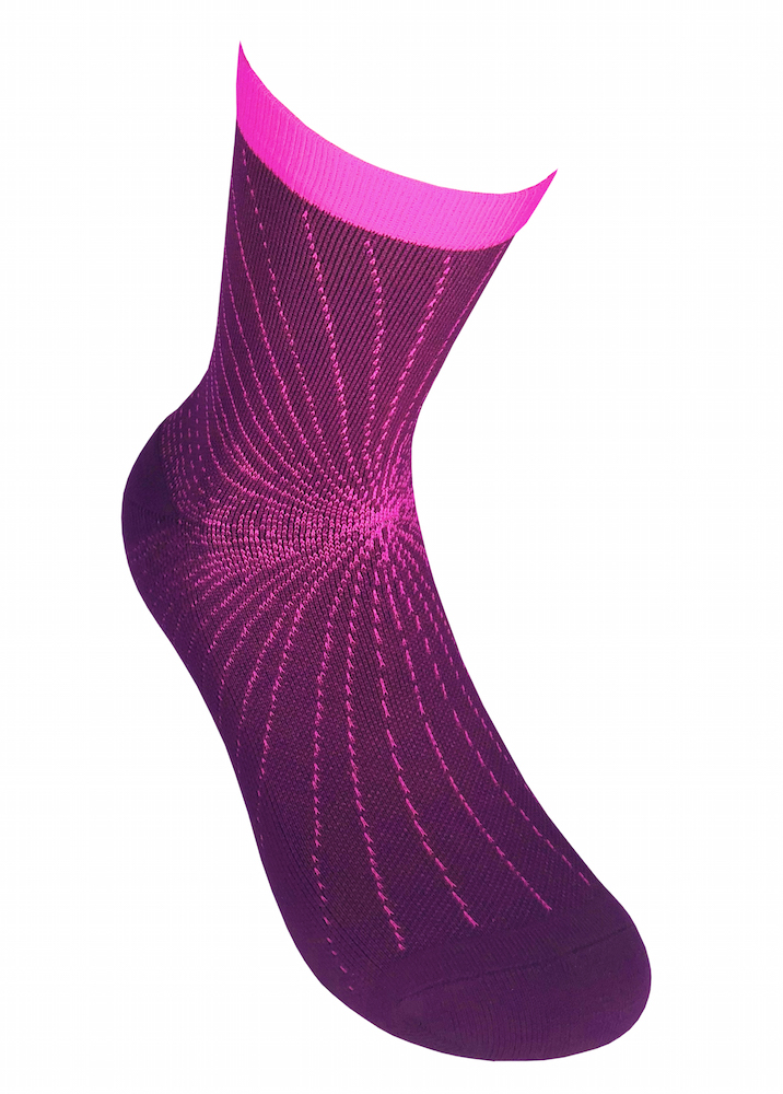SupCare Cooling Knit korta kompressionsstrumpor, lila/rosa - 4