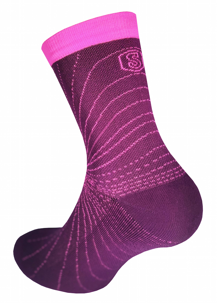SupCare Cooling Knit korta kompressionsstrumpor, lila/rosa - 5